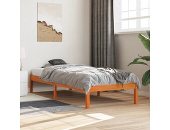 vidaXL Grenen Bedframe Wasbruin 90x200 cm - 46% Korting