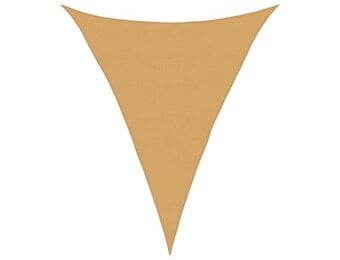 vidaXL Zonnezeil 3-hoek HDPE 5x7x7m Zandkleurig | 65% Korting!