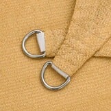 vidaXL Zonnezeil 3-hoek HDPE 5x7x7m Zandkleurig | 65% Korting!