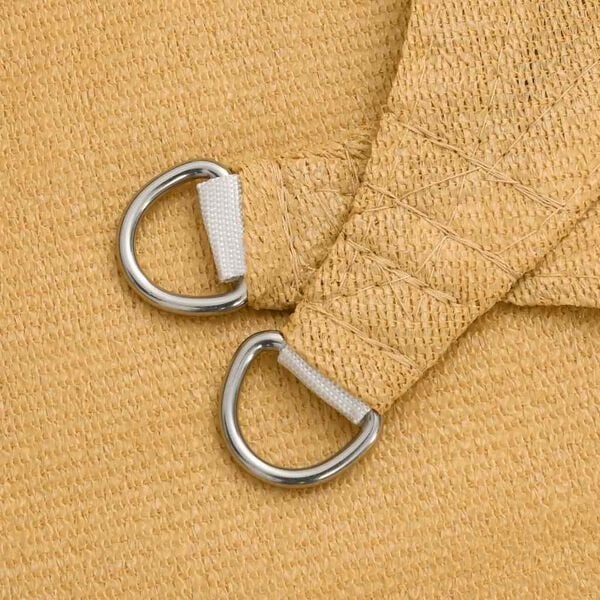 vidaXL Zonnezeil 3-hoek HDPE 5x7x7m Zandkleurig | 65% Korting!