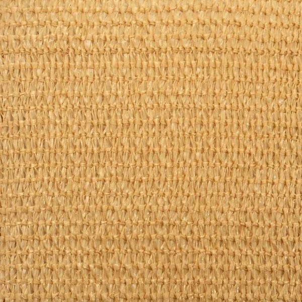 vidaXL Zonnezeil 3-hoek HDPE 5x7x7m Zandkleurig | 65% Korting!