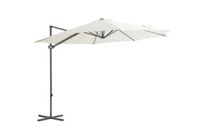 vidaXL Zweefparasol 300 cm Zandkleurig - 68% Korting!