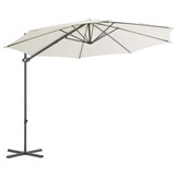 vidaXL Zweefparasol 300 cm Zandkleurig - 68% Korting!