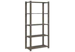 vidaXL Opbergrek Grenenhout Grijs 5-laags - 46% Korting!