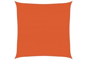 vidaXL Zonnezeil 4x4m Vierkant HDPE Oranje - 47% Korting!