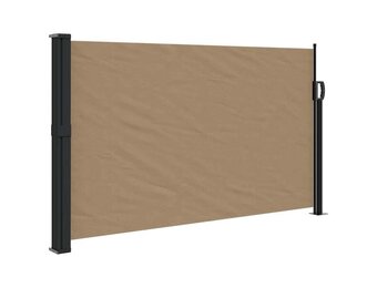 vidaXL Uittrekbaar Windscherm 120x500cm Taupe - Nu 65% Korting!