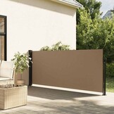 vidaXL Uittrekbaar Windscherm 120x500cm Taupe - Nu 65% Korting!
