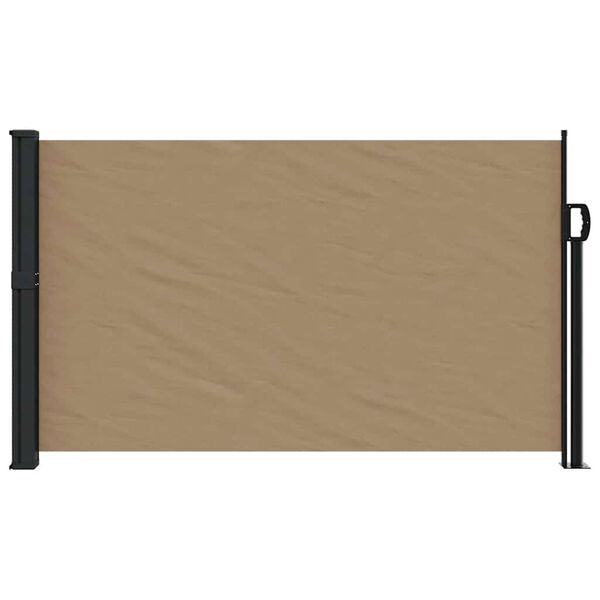 vidaXL Uittrekbaar Windscherm 120x500cm Taupe - Nu 65% Korting!