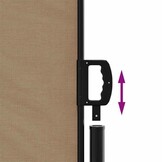 vidaXL Uittrekbaar Windscherm 120x500cm Taupe - Nu 65% Korting!