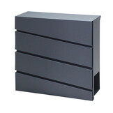 Brievenbus Modern Antraciet (37x37x10 cm) - 56% Korting!
