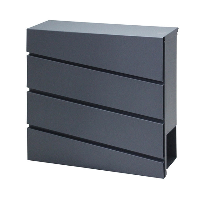 Brievenbus Modern Antraciet (37x37x10 cm) - 56% Korting!