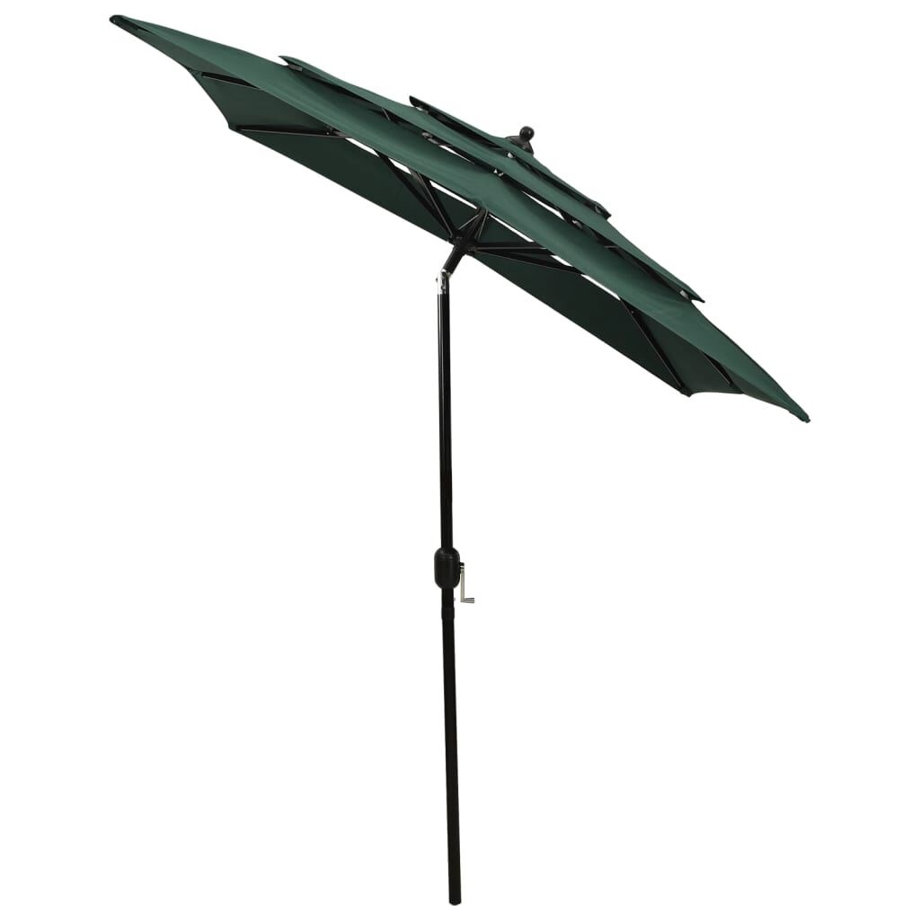 vidaXL Parasol 3-laags Groen - 56% Korting!