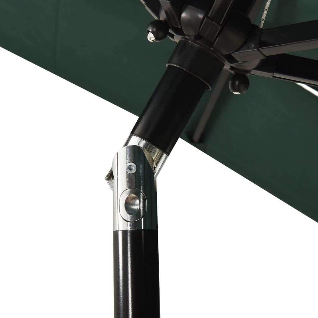 vidaXL Parasol 3-laags Groen - 56% Korting!