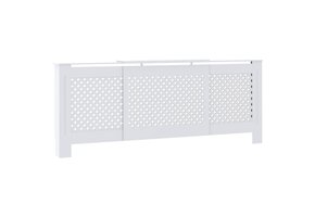vidaXL Radiatorombouw 205cm MDF Wit | 46% Korting!
