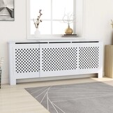 vidaXL Radiatorombouw 205cm MDF Wit | 46% Korting!