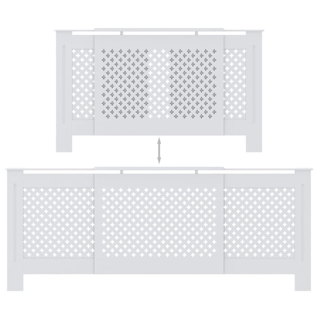 vidaXL Radiatorombouw 205cm MDF Wit | 46% Korting!