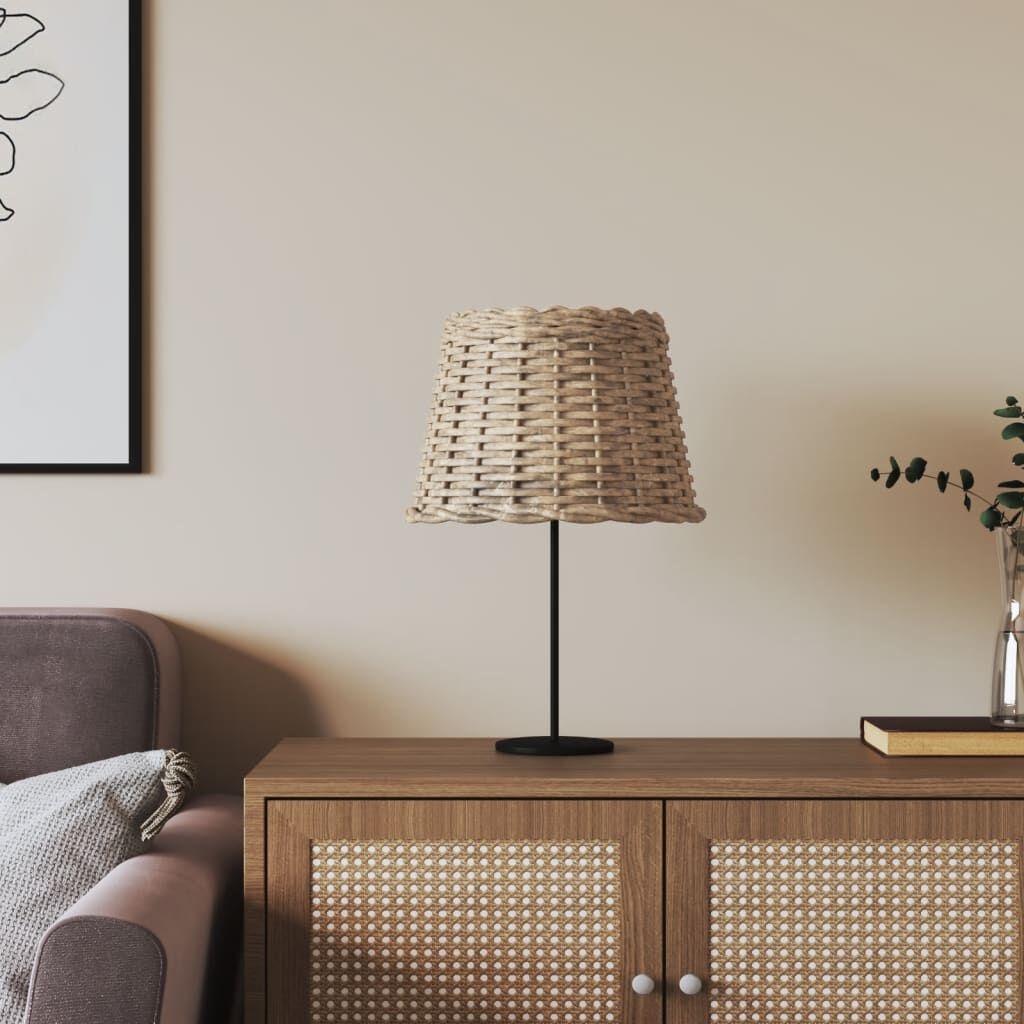 vidaXL Lampenkap Wicker Bruin - 46% Korting