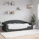 VidaXL Slaapbank 90x200cm - Donkergrijs | 40% Korting!