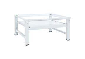 vidaXL Wasmachineverhoger met schap - Wit | 46% Korting