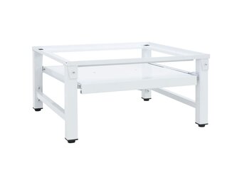 vidaXL Wasmachineverhoger met schap - Wit | 46% Korting