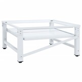 vidaXL Wasmachineverhoger met schap - Wit | 46% Korting