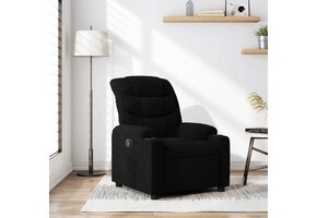 vidaXL Fauteuil Verstelbaar Stof Zwart - 60% Korting!