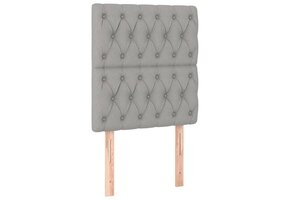 vidaXL Hoofdborden 2 st lichtgrijs - 51% Korting!