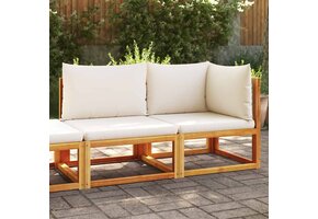 vidaXL Tuinbank 2-zits Massief Acaciahout & Kussens - 35% Korting!