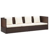 VidaXL Tuinbed Poly Rattan Bruin - 40% Korting!