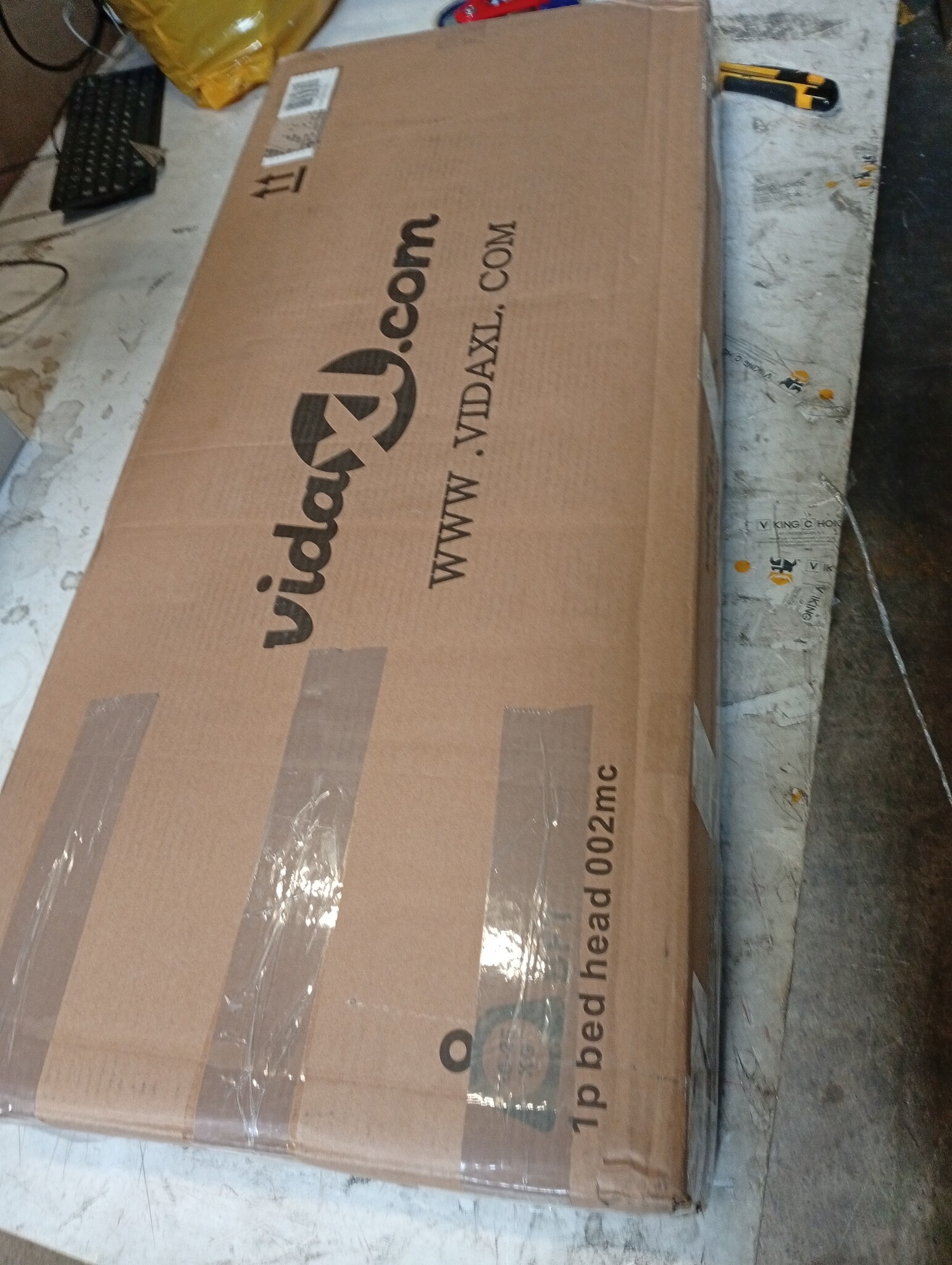 vidaXL Hoofdbord Hoogglans Wit 200cm - 55% Korting!