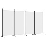 vidaXL Kamerscherm 4 Panelen Wit - 40% Korting!