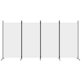 vidaXL Kamerscherm 4 Panelen Wit - 40% Korting!