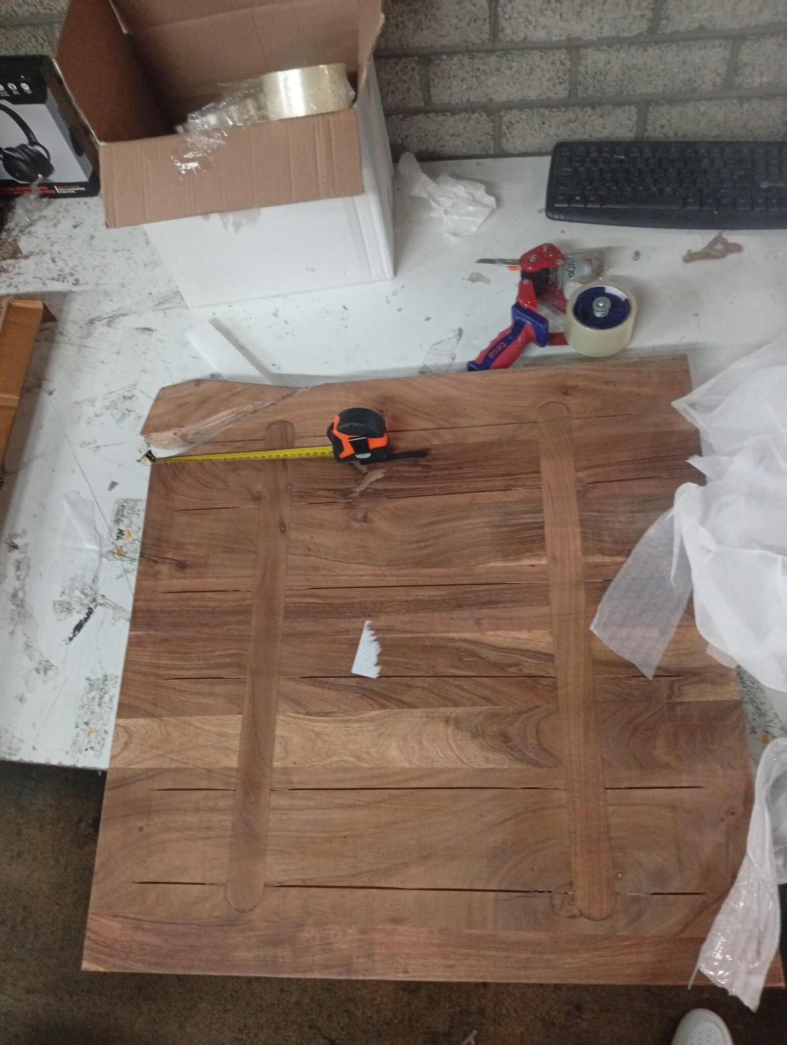 vidaXL Tafelblad 70x70 cm Massief Gerecycled Hout - 60% Korting!