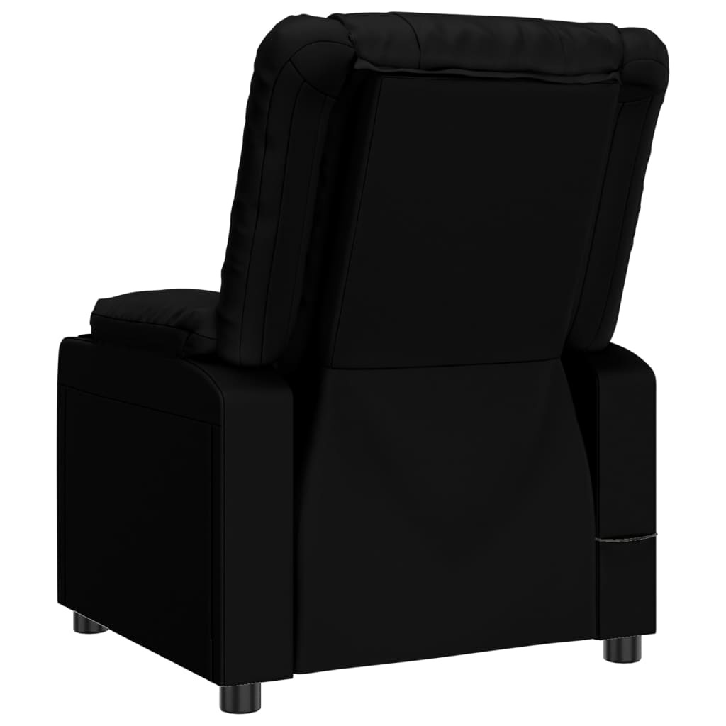 vidaXL Fauteuil Kunstleer Zwart - 60% Korting