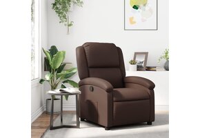 vidaXL Fauteuil Kunstleer Bruin - 40% Korting!