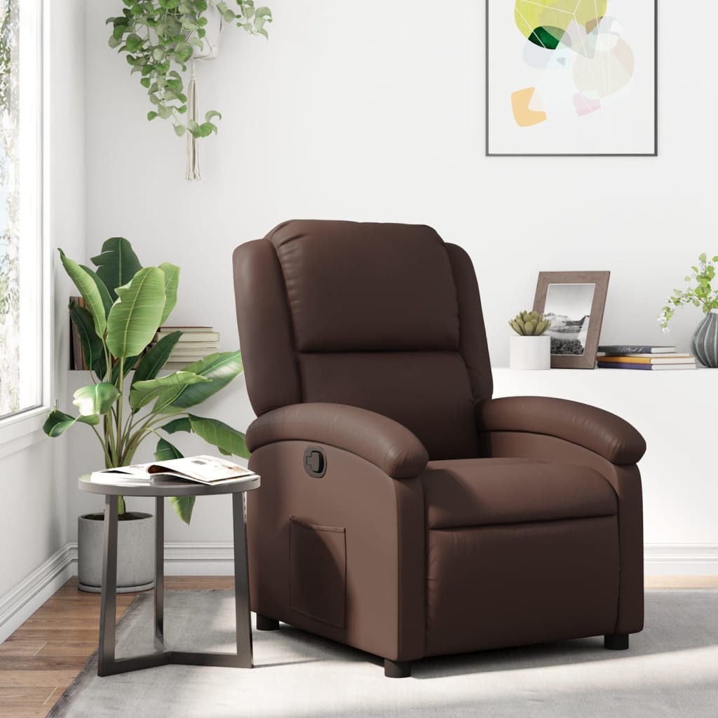 vidaXL Fauteuil Kunstleer Bruin - 40% Korting!