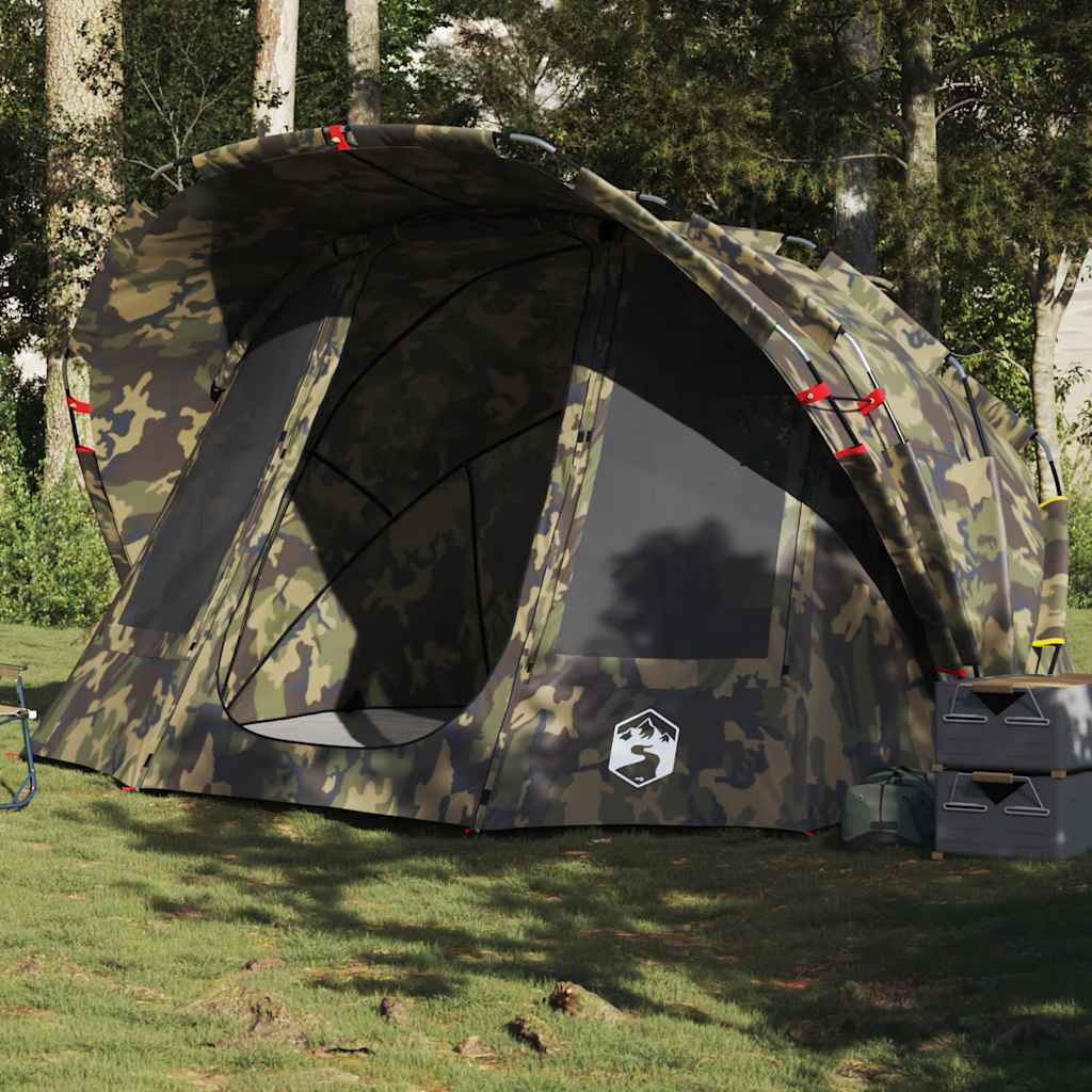 vidaXL Vistent 5-persoons Camouflage - 40% Korting!
