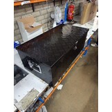 vidaXL Aluminium Opbergbox 90cm Zwart - Nu 55% Korting!