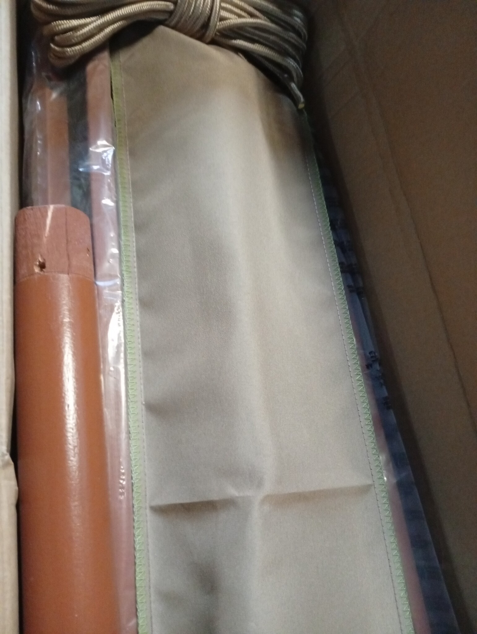 vidaXL Parasol 400x273 cm Zandkleurig - 60% Korting!