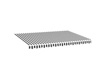 vidaXL Luifeldoek Vervanging 4x3m Antraciet/Wit - 51% Korting!