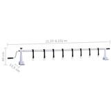 vidaXL Zwembadhoesroller met kunststof frame