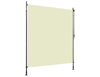 vidaXL Rolgordijn Buiten Crème 200x270 cm - 40% Korting!