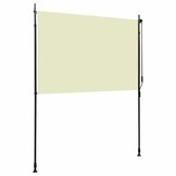 vidaXL Rolgordijn Buiten Crème 200x270 cm - 40% Korting!