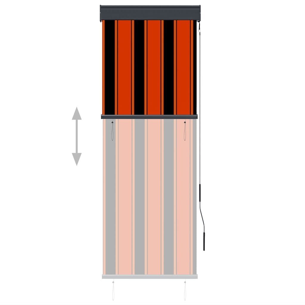 VidaXL Rolgordijn Buiten 60x250 cm - Oranje/Bruin | 35% Korting!