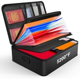 Brandveilige Documenten Organizer met 7 Vakken & Slot - 47% Korting!