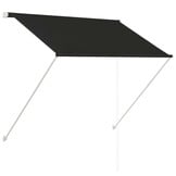 vidaXL Luifel uittrekbaar 100x150 cm Antraciet | 60% Korting