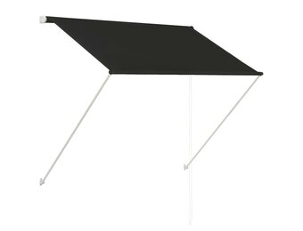 vidaXL Luifel uittrekbaar 100x150 cm Antraciet | 60% Korting