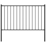 vidaXL Hekpaneel Zwart - 1,7x1m Gepoedercoat Staal (63% Korting!)