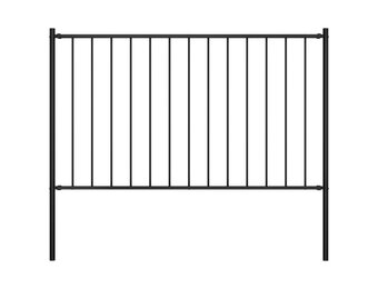 vidaXL Hekpaneel Zwart - 1,7x1m Gepoedercoat Staal (63% Korting!)