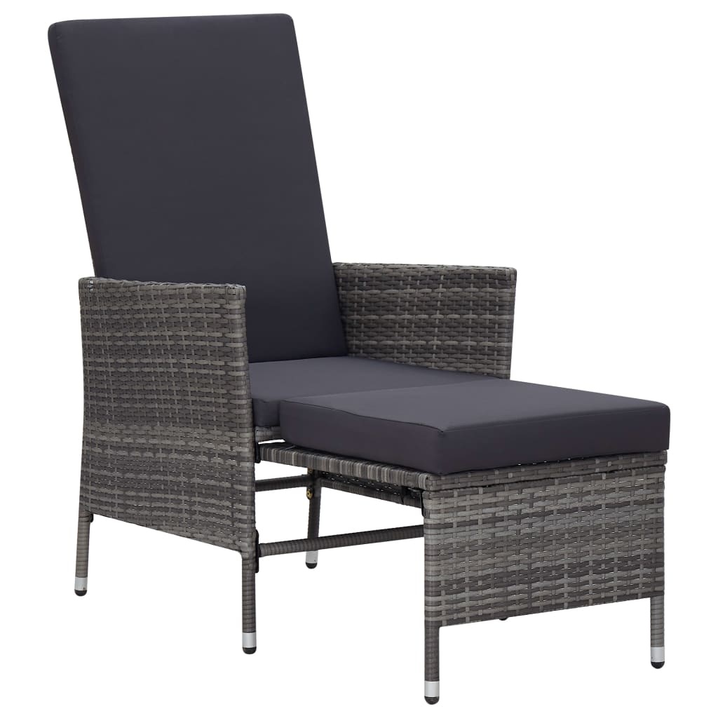 vidaXL 2-delige Loungeset Poly Rattan Grijs - 46% Korting!